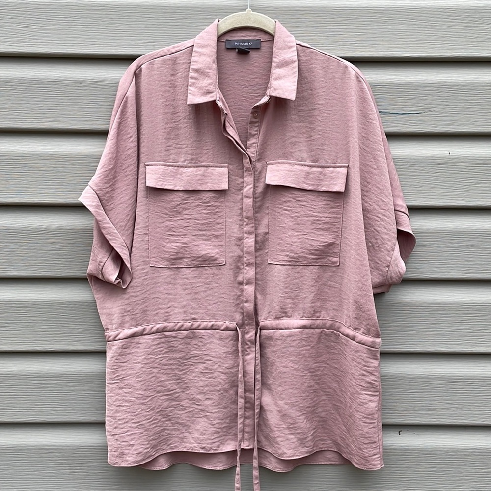 Primark Mauve Utility Tie-Waist Blouse